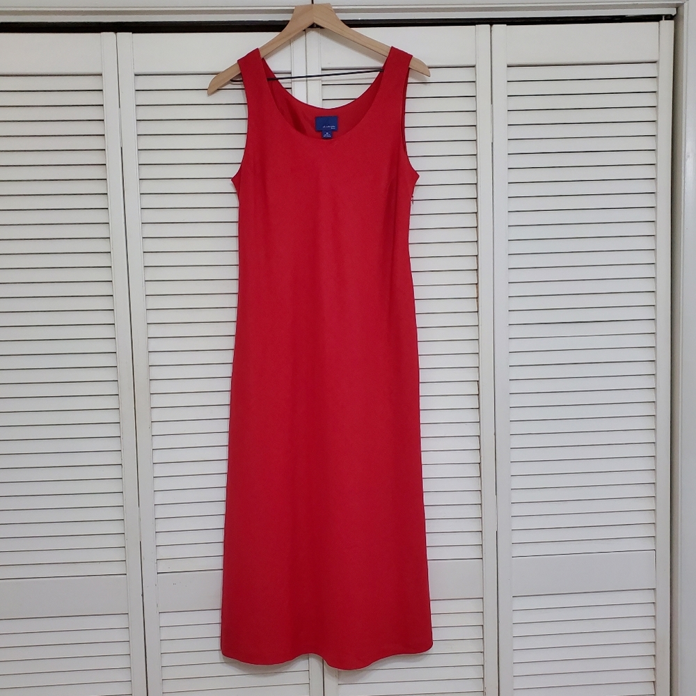 JH Collectibles Red Linen Blend Maxi dress, Size 10